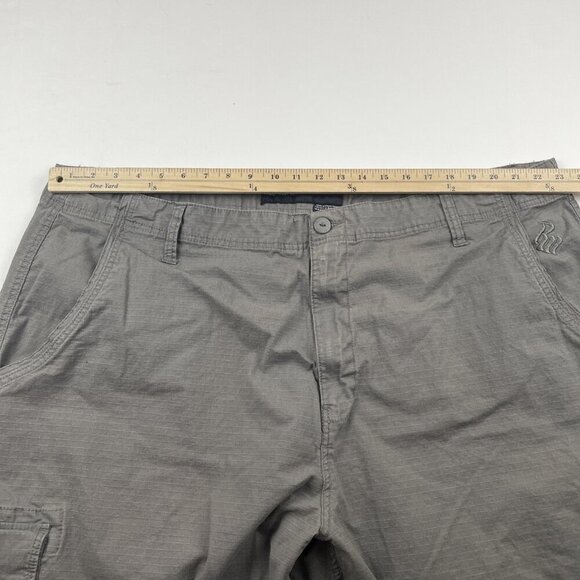 Rocawear Cargo Shorts Men’s 50B Ripstop Lightweight Hiking Camping Pockets Gray - Picture 5 of 10